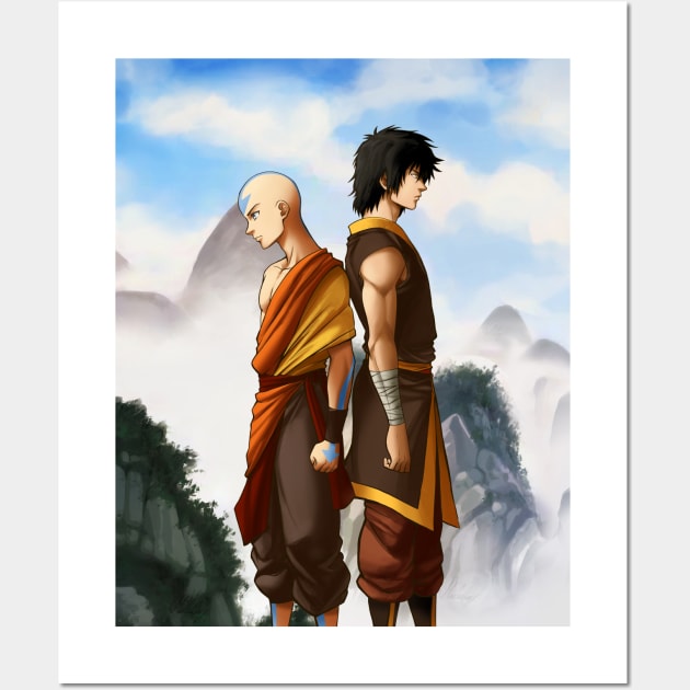 The monk and the prince Wall Art by mcashe_art